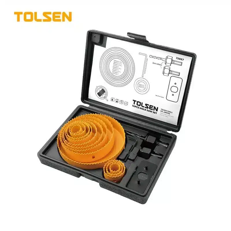 Bộ 16 Vòng Khoét Lỗ Lớn TOLSEN - 75867