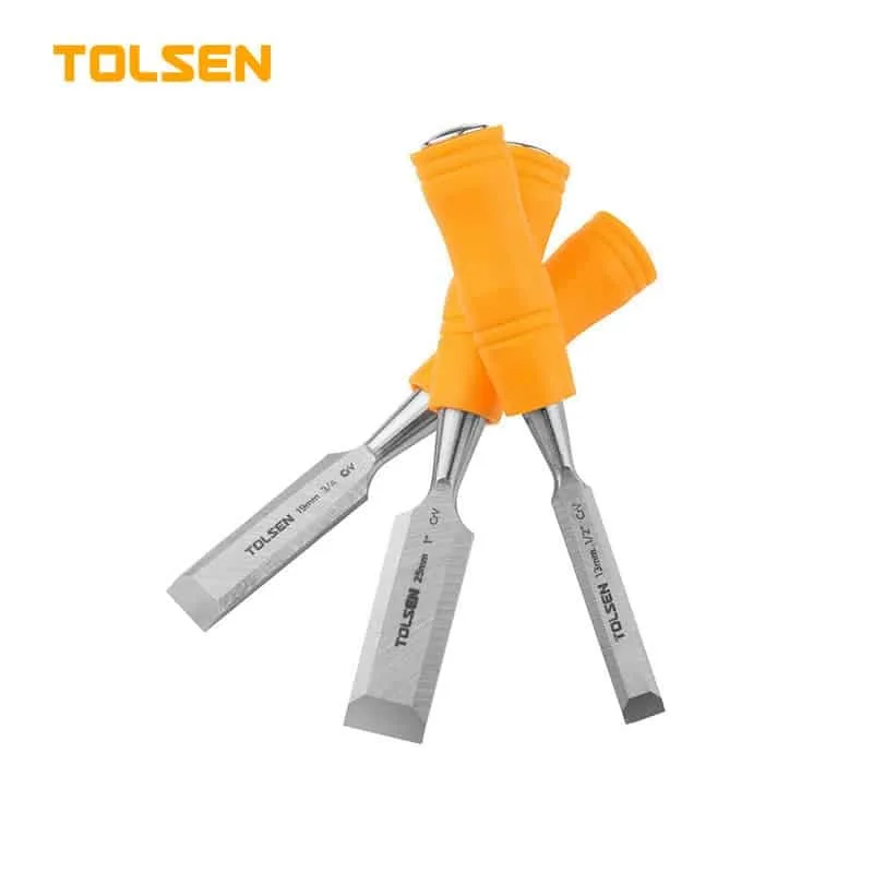 25380 Tolsen - Bộ 3 Đục Cán Gỗ