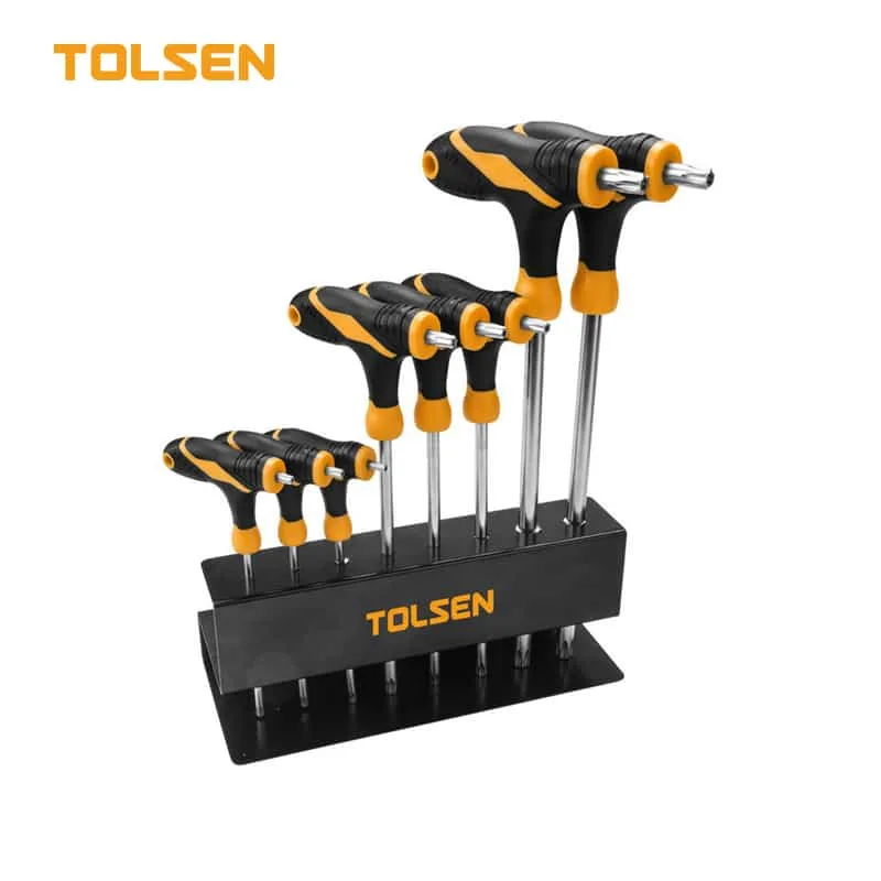 Bộ Tua Vít Chữ T Đầu Hoa Thị 8Pcs TOLSEN - 20063