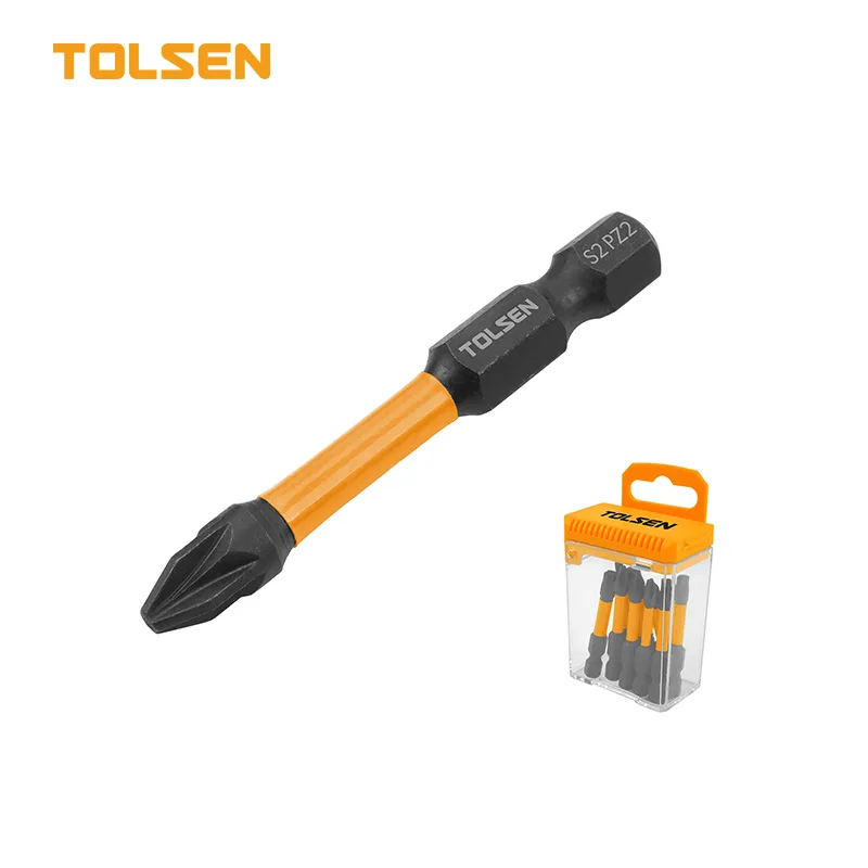 20575 Tolsen - Bộ Đầu Vít Va Đập Pz2 10 Chi Tiết