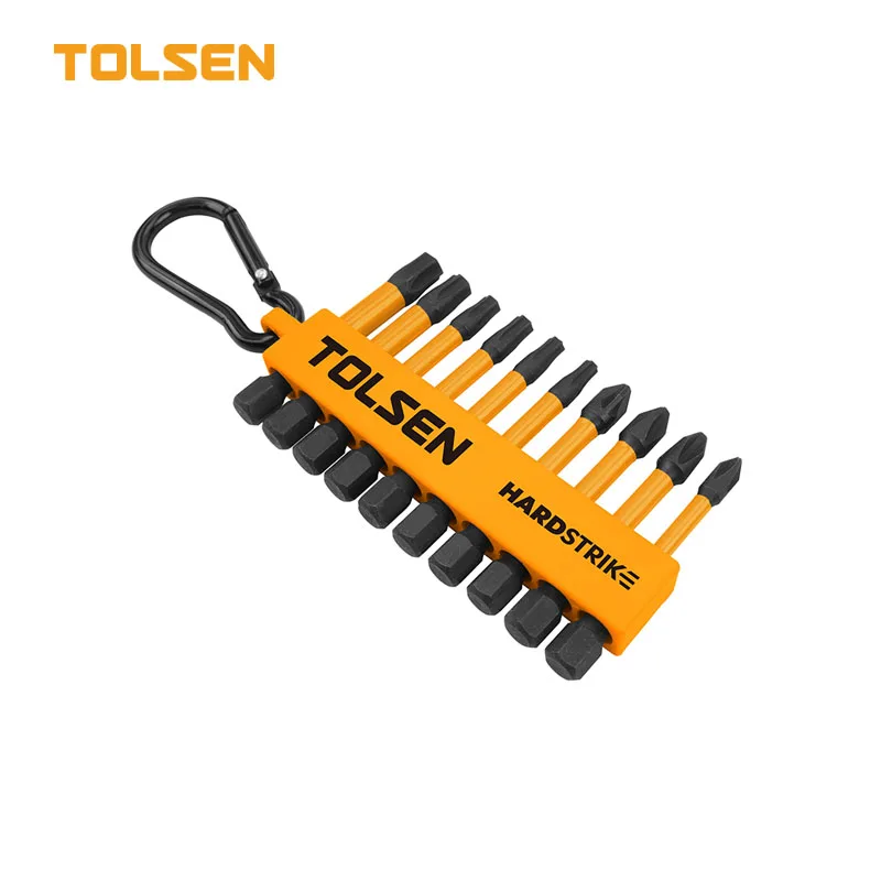 20580 Tolsen - Bộ Mũi Vít Va Đập 50Mm Đa Năng 10 Chi Tiết